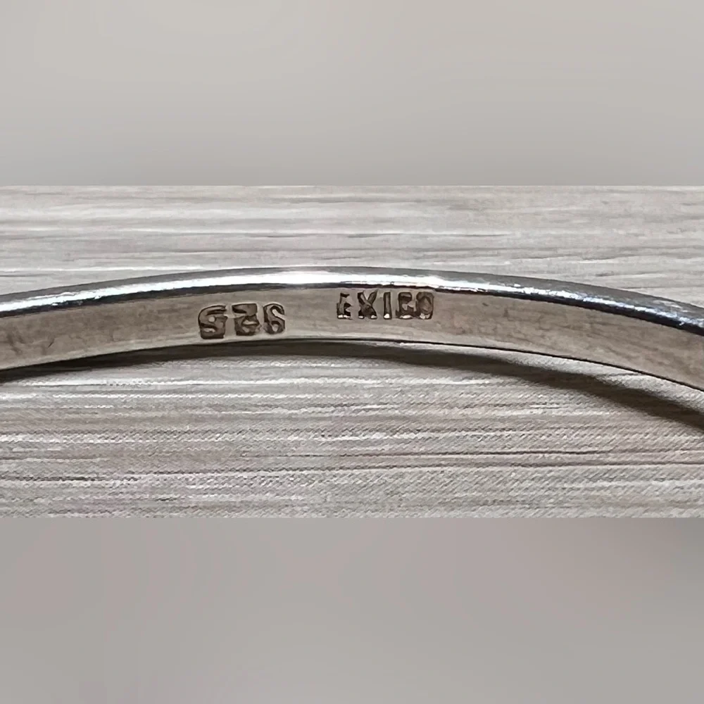 Vintage Sterling Silver MEXICO TAXCO Belt Buckle Hinged Bangle Bracelet, 12.5g - Picture 5 of 8
